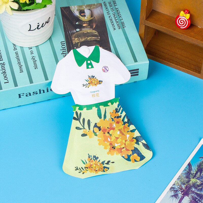 Premium-tuoksupussit ihana raikas tuoksu ilmanraikastin hajunpoistoaine tuoksuvat pussit pussit laatikkokaappiin yu-home: Osmanthus