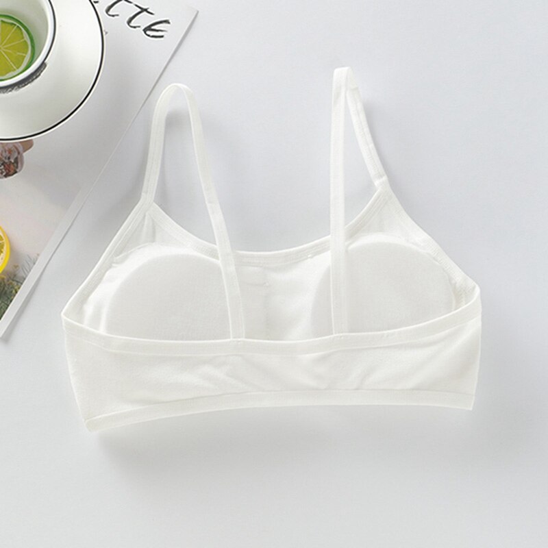 Reggiseno da allenamento in tinta unita reggiseno elastico senza fili per esterno abbigliamento per bambini per 8-16 anni reggiseno sportivo da palestra gilet ragazza Lingerie