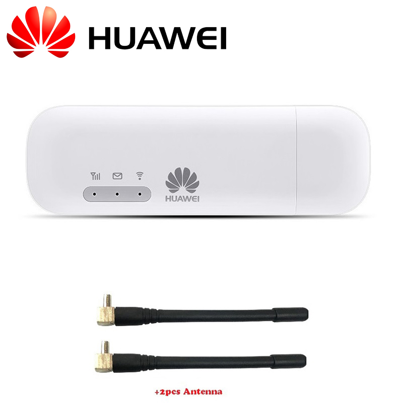 Huawei E8372h-608 4G Usb Lte Modem 150 Mbps 4G Usb Dongle + 2 Pcs TS9 Antennes Met Sim card Slot (Unlocked)