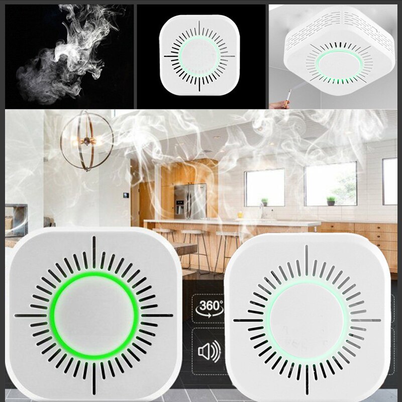 Smart Life 1Pcs 433MHz Smoke Detector Wireless Smoke Fire Alarm Sensor Security Protection Alarm Smart Home Work With Sonoff RF