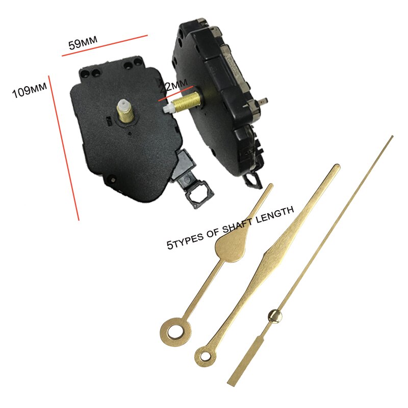 Lot De 10 Mécanismes D'Horloge Murale à Quartz Silencieux – KVSERT | Axe 18,5 Mm, Pile AA, Idéal Bricolage Et Remplacement