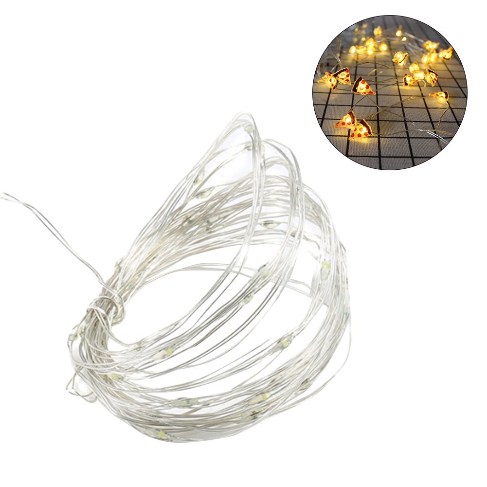 Rode Koperdraad Lamp String Led Meisje Kamer Decoratieve Verlichting Slaapkamer Decoratieve Verlichting String Opknoping Lichten Kleine Gekleurde Lichten: 11a