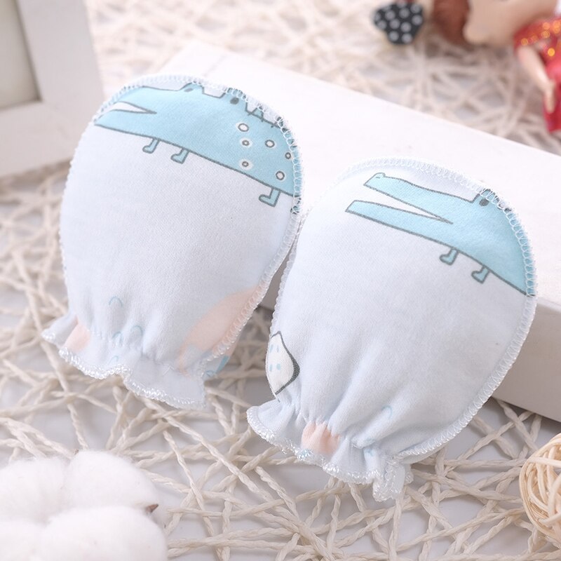 100% bébé moufles gant infantile accessoires coton bébé anti-rayures gants -né gants Protection visage