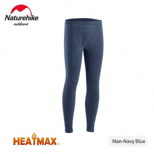 Naturehike Acryl Vezels Viscose Spandex Nylon Sneldrogende Wicking Thermisch Ondergoed Suits Voor Skiën Wandelen: M / Men Pants Blue