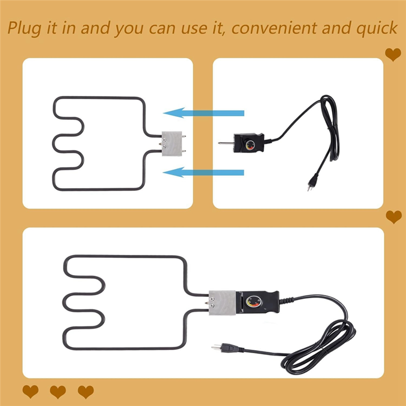 T97C-1500 Watt verwarmingsset met verstelbare thermostaatsnoercontroller voor Master Built Smokers US Plug