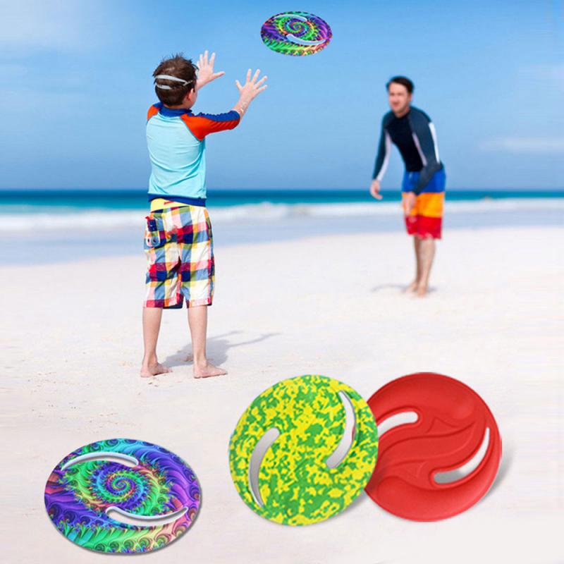 Boomerang-discos voladores de placa EVA Flexible, 3 colores diferentes, se puede elegir el disco giratorio suave al aire libre para atrapar el juego