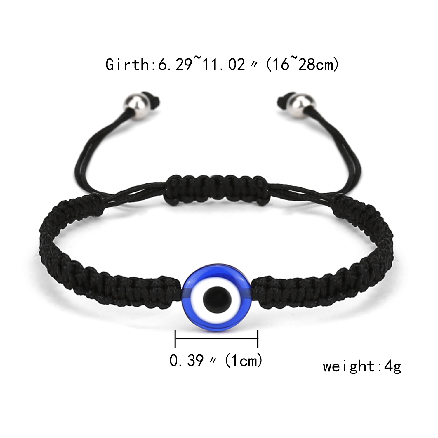 Gebed Turkse Hand Palm Evil Eye Gevlochten Armband Blauw Zwarte Kleur Nylon Draad Lucky Paar Armband & Bangles Sieraden Mannen vrouwen: Licht Geel Goud Kleur