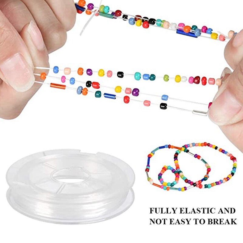 14126Pc Kraal Kit Gemengde Kleur Glass Bead Diy Armband Ketting Materiaal Armband Sieraden Maken En Ambachten Voor Armband Elastische
