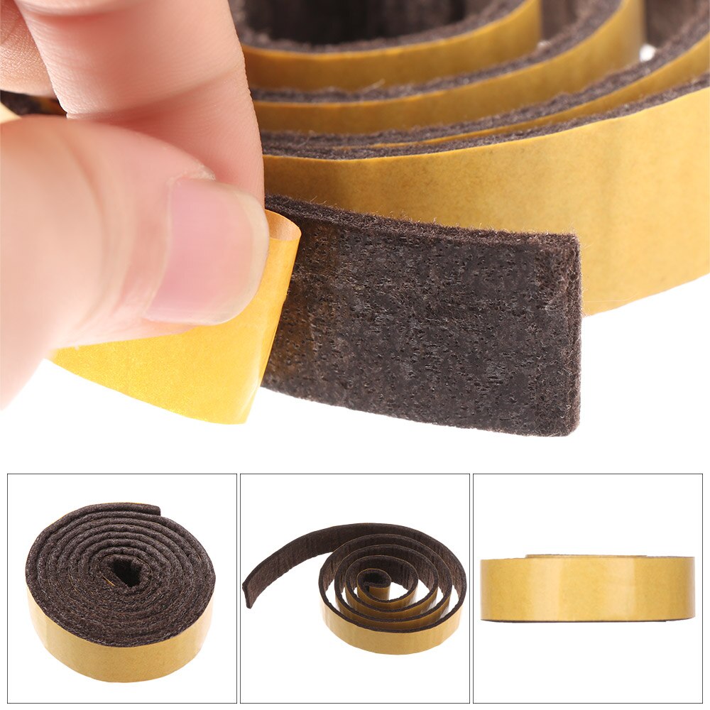 100cm Self-Adhesive Felt Furniture Leg Pad Floor Protector Wear-resisting Table Chair Leg Sticky Back Bumper Mat