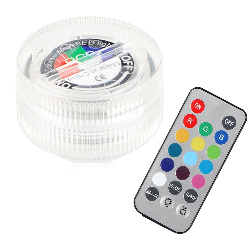 RGB LED Vase Light Submersible Lamp Submersible Light Party Festival Wedding Colorful