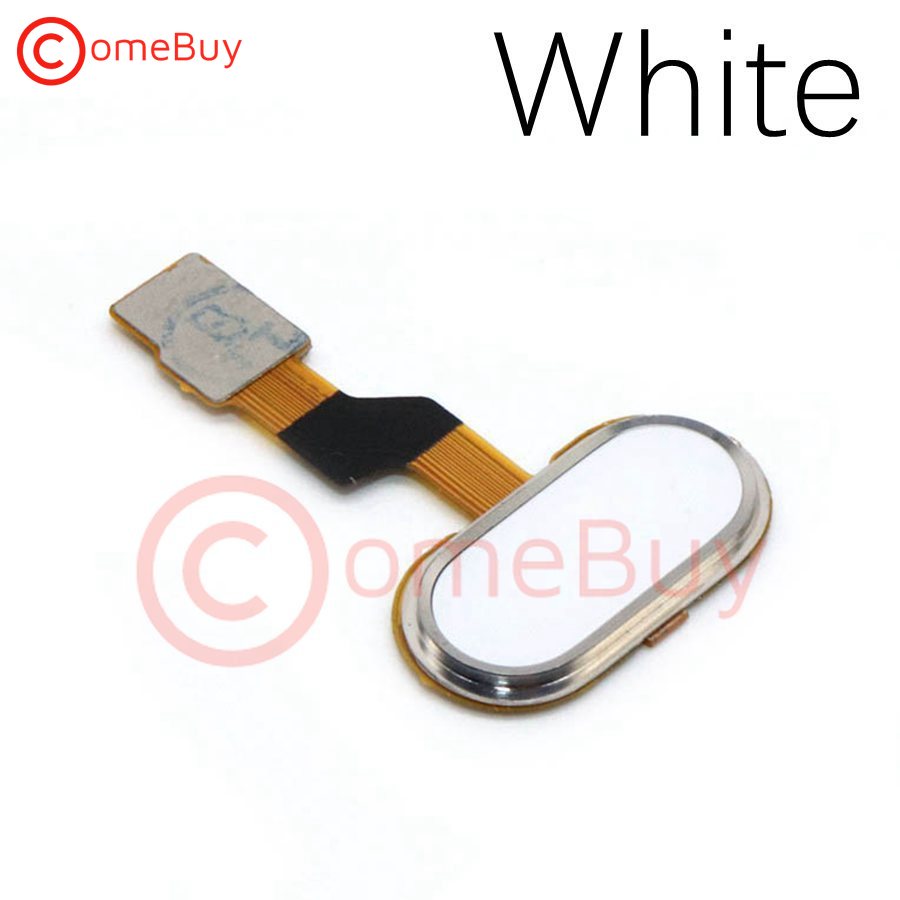 Para Meizu M3S botón de inicio Huella digital Touch ID cinta de cable Flex para MEIZU M3S mini botón de inicio Sensor de huella digital clave: Blanco