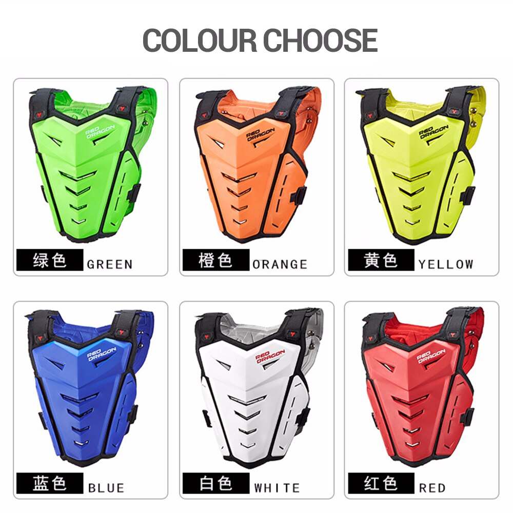 Motorcycle Body Armor Vest Mannen Motocross Riding Jas Motor Protector Off-Road Racing Borst Terug Protector Beschermende Gear