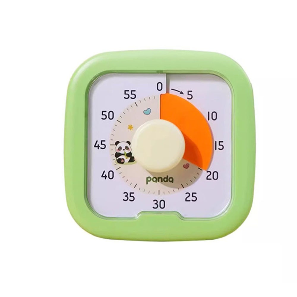 Leiser Betrieb, visueller Schreibtisch-Timer, Zeitmanagement, 60 Minuten Countdown-Timer mit Stand-Visualisierung, Küchentimer: Brown