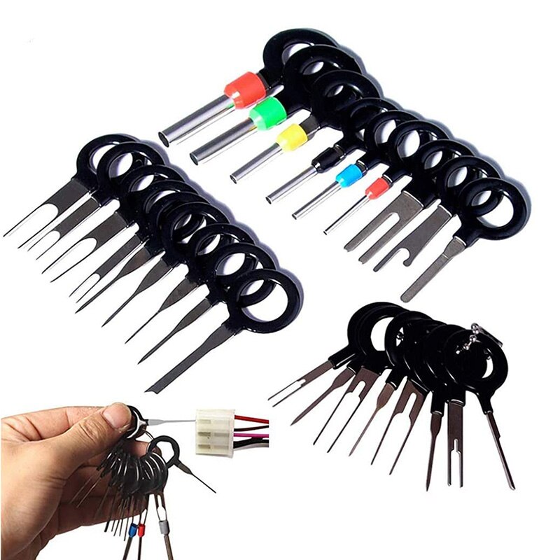 11/18/36/41pcs Car Terminal Removal Tool Wire Plug Connector Extractor Puller Release Pin Extractor Kit for Auto Plug Repair
