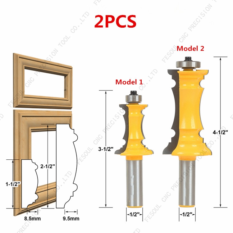 12.7mm shank, CNC Vhm tungsten Frees, houtbewerking router bit, hout frees, kastdeur mes keuken deur