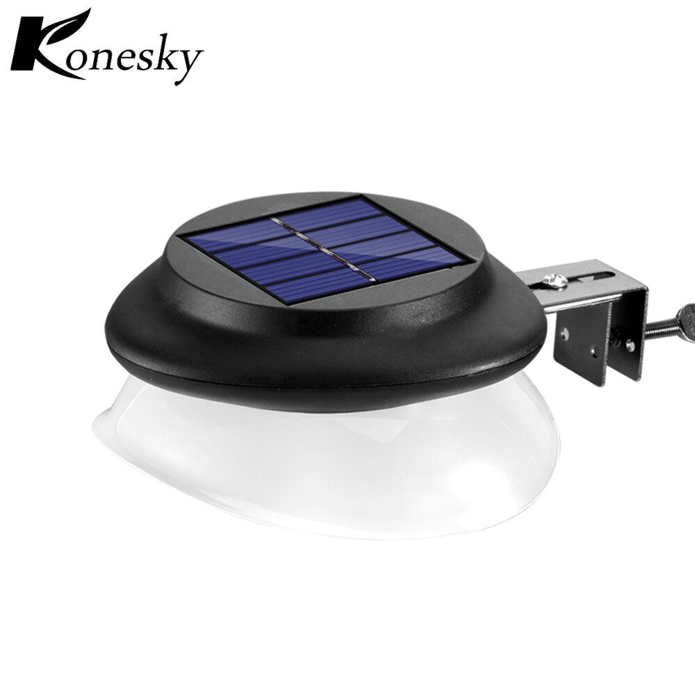Konesky Sensor Solar Light 9 LED lamp Waterdicht IP55 Nachtlampje Oplaadbare Warm Wit Outdoor voor Omheining