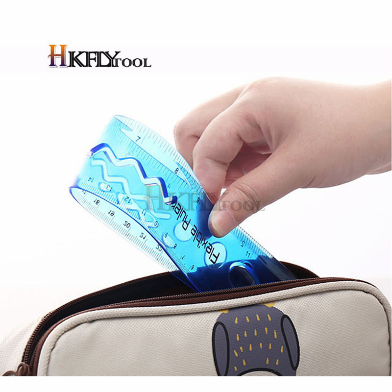 Règle de mesure à bande en plastique souple, règle à courbe Flexible de 30CM 1 pièce