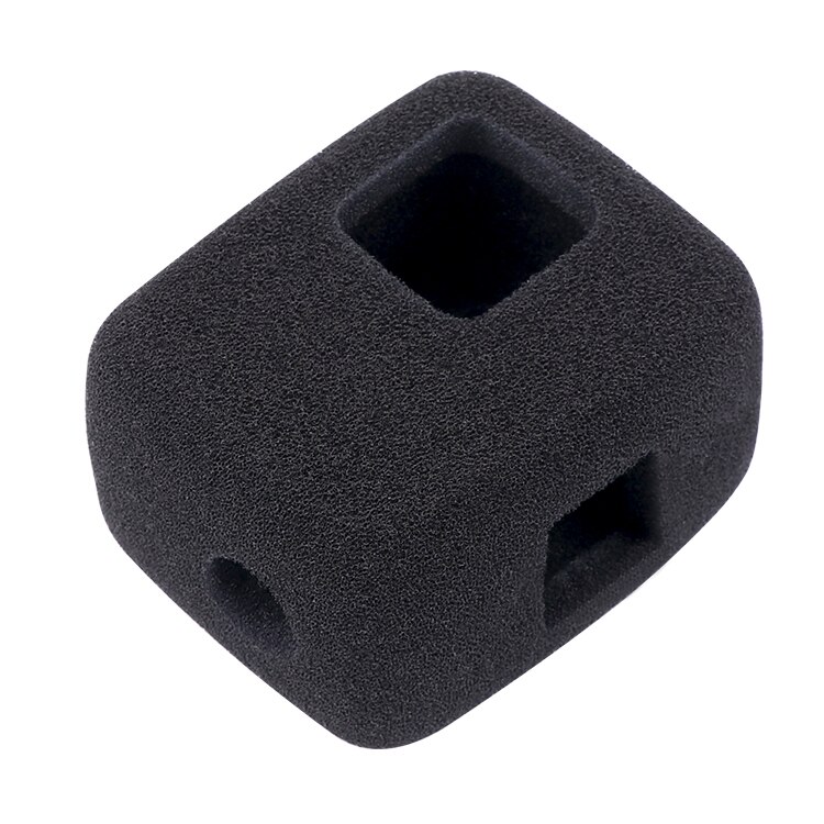 Adaptador de montaje de soporte frontal y lateral para casco, reducción de ruido y viento, esponja a prueba de viento para GoPro Hero 9/8/7/6/5, accesorio negro para Go Pro: windproof Foam