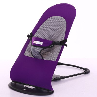 Baby rocking chair Newborn cradle Baby sleeping basket rocking chair Portable and portable: purple