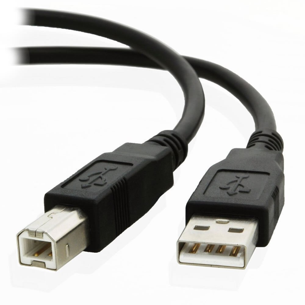 10M USB 2.0 High Speed Cable Printer Lead A to B Black Shielded 28AWG Printing Extension Cable for USB print devices