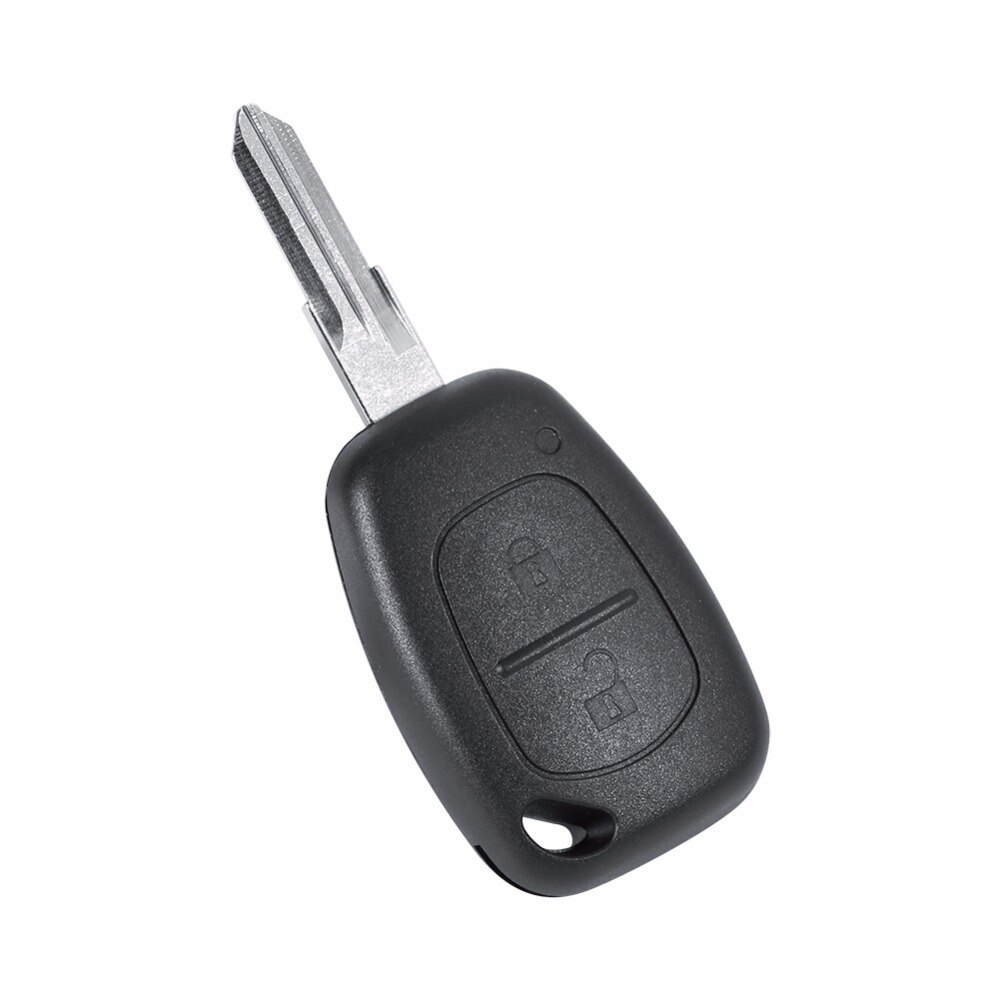 2 Knoppen Ongesneden Balde Key Case Cover Case Voor Renault Kangoo Dacia Logan Autosleutel Shell Ongecensureerd Blank Blade Afstandsbediening Sleutel