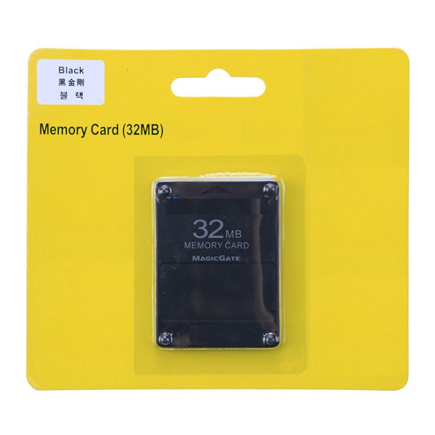 Dla PS2 8MB/16MB/32MB/64MB/128MB/256MB karta pamięci karta rozszerzeń pamięci dla PS2 czarna karta pamięci