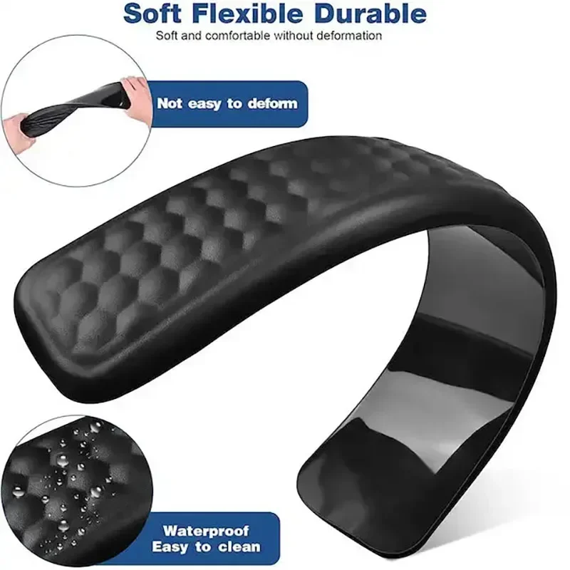 Tastatur-Pad-Set, Memory-Schaum, für Büro, Computer, Laptop, einfaches Tippen, Schmerzlinderung, Tastatur, Handgelenkauflage, L