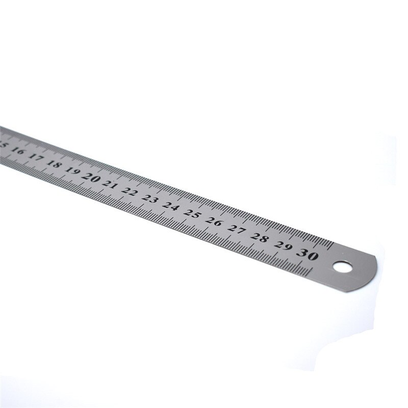 30 cm Rvs Metalen Liniaal Metrische Regel Precisie Dubbelzijdig Meetinstrument