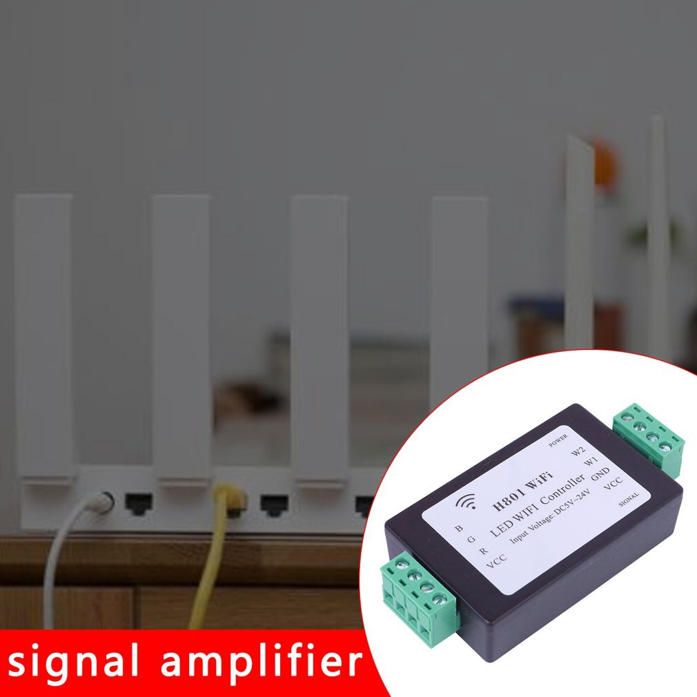H801 RGBW WiFi LED Controller For RGBW Led Strip Lights DC5-24V Input 4 Channel X 4a Output LED Controller