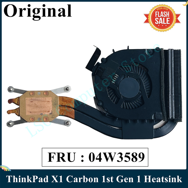 LSC Original Heatsink CPU Cooler Cooling Fan For Lenovo ThinkPad X1 Carbon 1st Gen 1 MT 34XX 04W3589 0B55975AA Fast Ship: Default Title