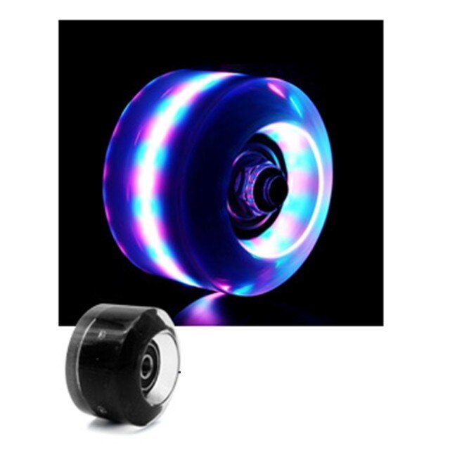 Double Row SKATEBOARD Four Wheels Wheel Luminous Wheels PU Flash Wheels: E