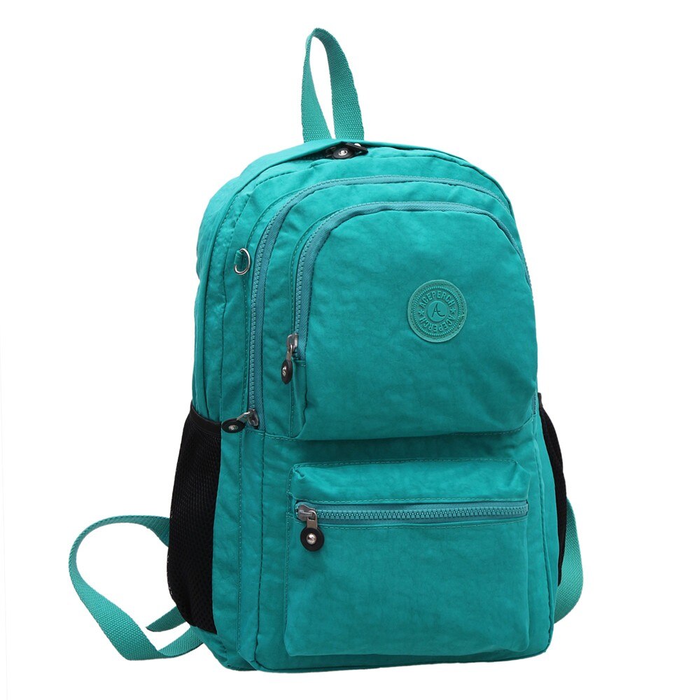 ACEPERCH Casual Laptop Backpack Women Travel Bags Multifunction Rucksack Waterproof Nylon School Backpacks For Teenagers: green