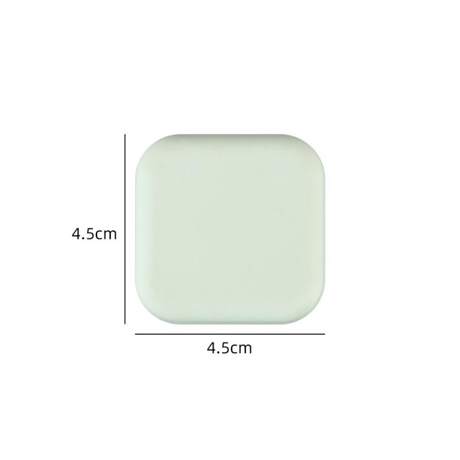 Deurstopper Siliconen handvat Bumpers Zelfklevende Deurstopper Bescherming Porte Pad Mute Sticker Ronde vierkante muurbeschermer Pad: green