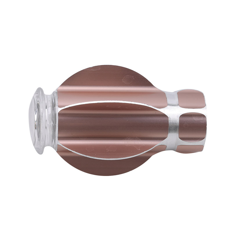 Curtain Head Window Hardware Aluminum Head Decorative Sealing Accessories Window Decoration Tools European Roman Rod Decoration: rose gold