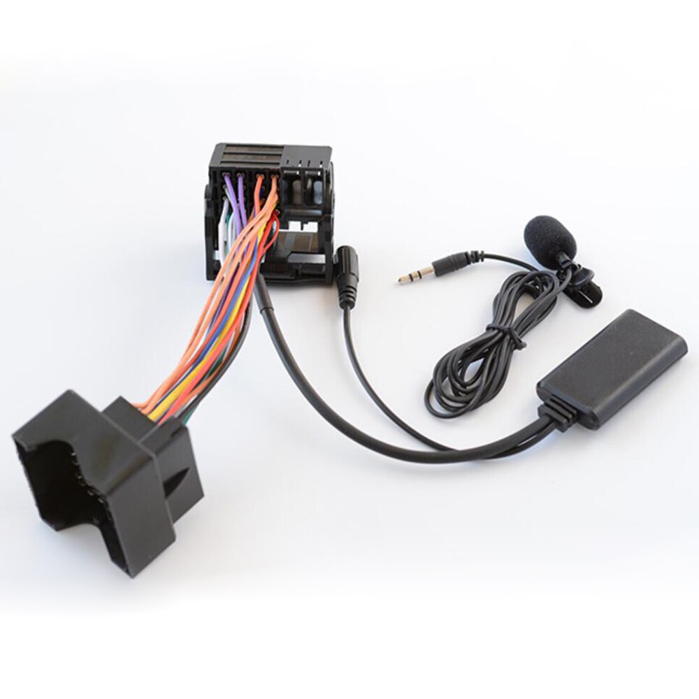 Biurlink  rd4 bil bluetooth 5.0 fuld sele ledninger aux adapter telefonopkald hårdt gratis til peugeot 206 207 307 308 408 301 508
