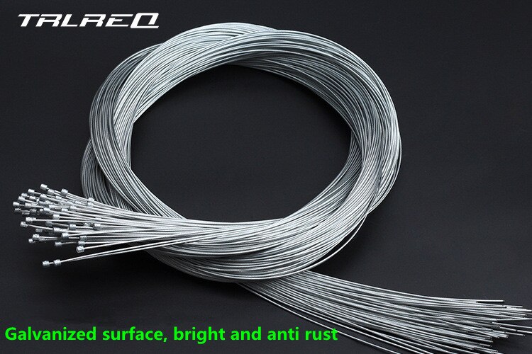 Jeu de câbles intérieurs pour dérailleur avant galvanisé, 100 pièces, pour vélo de route