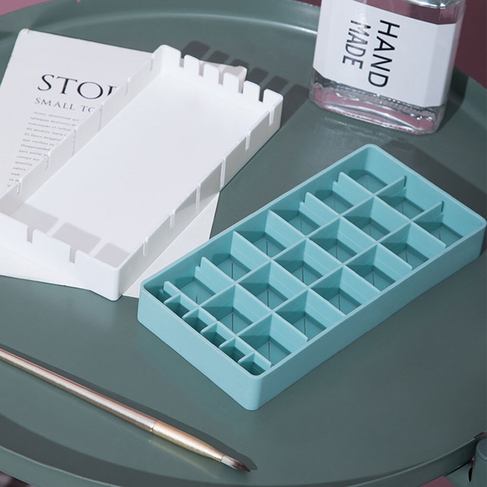 12/24/36 Grid Silicone Lipstick Storage Box Makeup Organizer Display Stand Make-up Brush Eyebrow Pencil Holder For Cosmetics