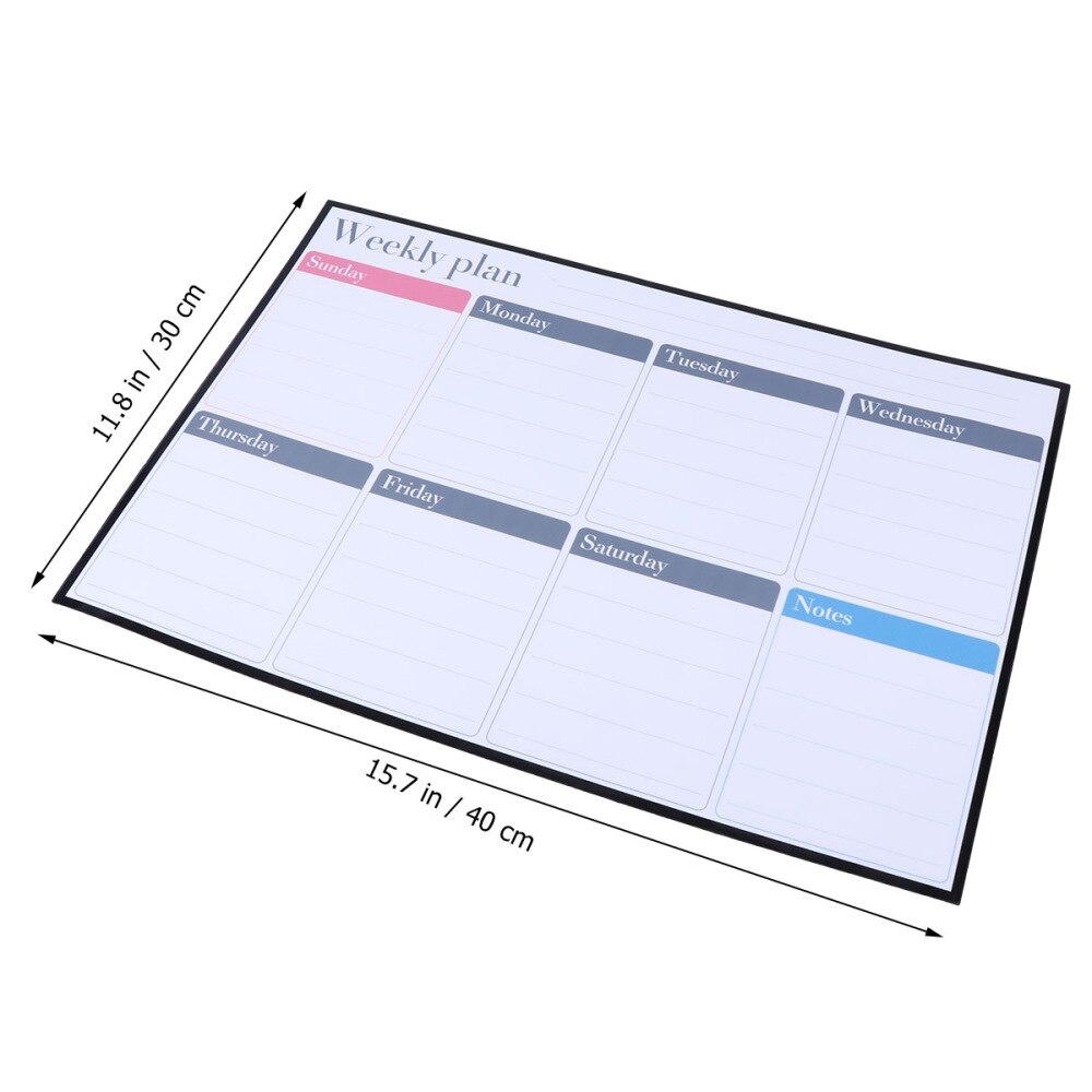 1 Set 40X30Cm Maandelijkse Plan Magnetische Whiteboard Creatieve Pet Flexibele Magneet Board Notities Herinneringen Memo Voor Thuis kantoor Refr