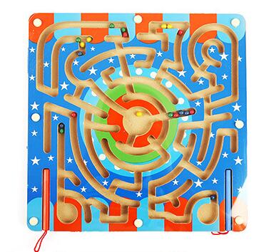 Bacchetta magnetica Wiggles e Vermi Marmi Labirinto Di Legno Labirinto Animale Educativi Per Bambini Genitorialità Gioco di Famiglia Giocattoli: 001Maze