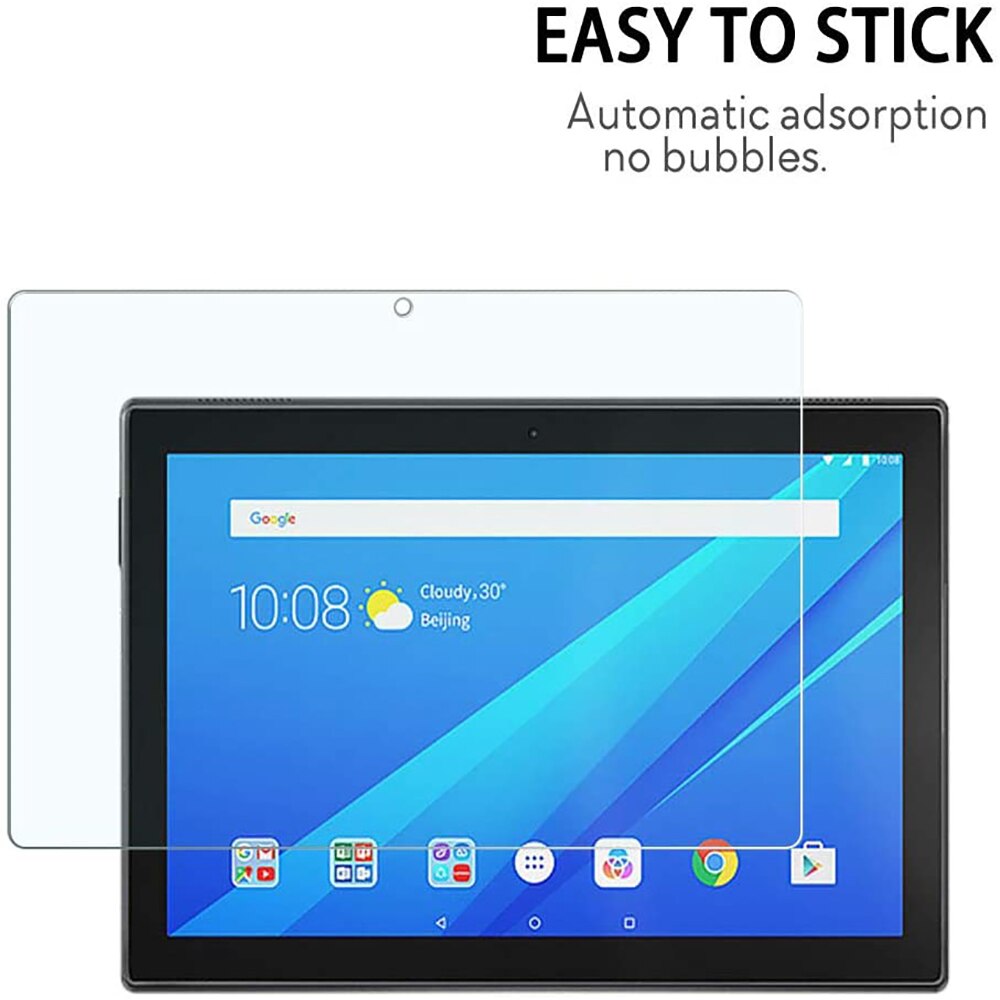 2Pcs Tempered Glass for Lenovo Tab E7 E10 M7 M8 M10 TB-X605F/M10 FHD PLUS 10.3 inch Full Cover Protective Screen Protector Film
