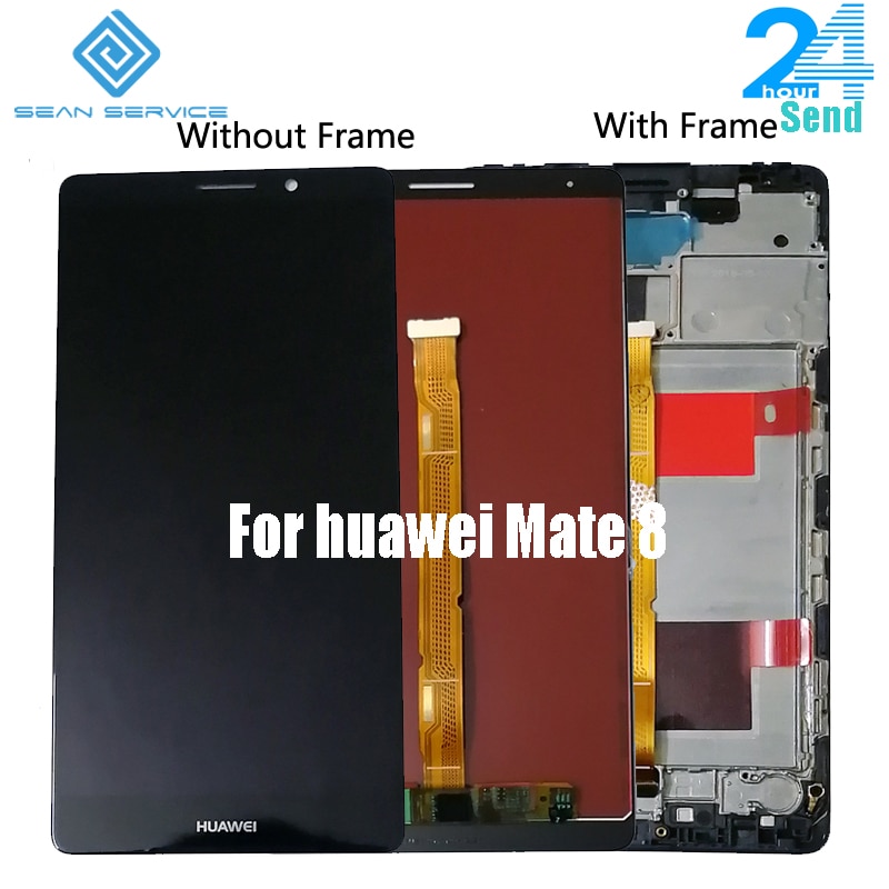 6.0 cal dla Huawei kumpel 8 wyświetlacz LCD + montaż digitizera ekranu dotykowego wymiana + rama dla Huawei kumpel 8 NXT-L29