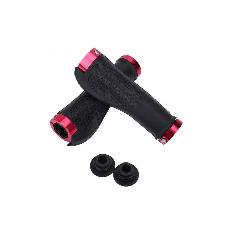 Cykel cykel handtag grepp cykeldelar mtb handtag grepp cykel handtag cykling bmx handgrepp cykel styr grepp cyklar: Röd