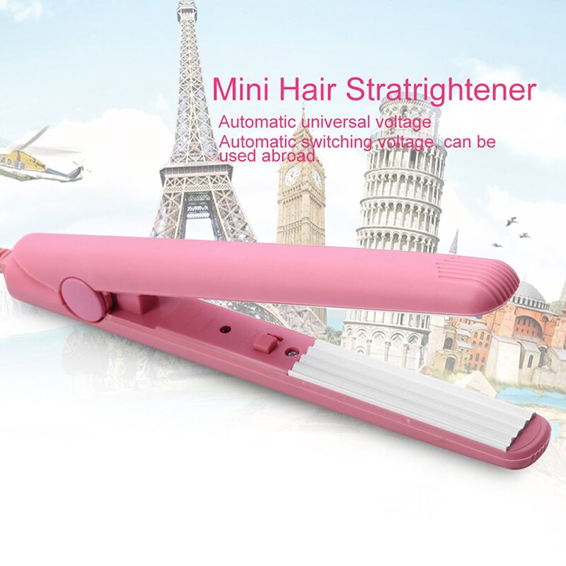 Pink Mini Crimp Iron Corrugation Ceramic Tourmaline Curler Corn Messy Small Corrugated Splint Fluffy Hair Styling Tools 110-220V