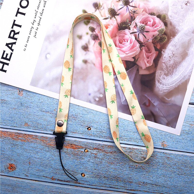 Fruit watermeloen Neck Strap Lanyards voor sleutels Id-kaart Gym Mobiele Telefoon Bandjes USB badge houder DIY Hang Rope Lariat lanyard