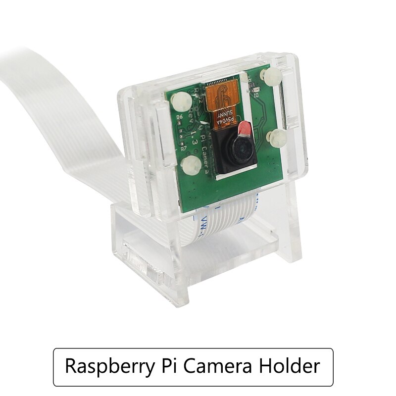 Raspberry pi 3 modelo b plus caso da câmera suporte de acrílico transparente para ov5647 raspberry pi oficial v2 câmera