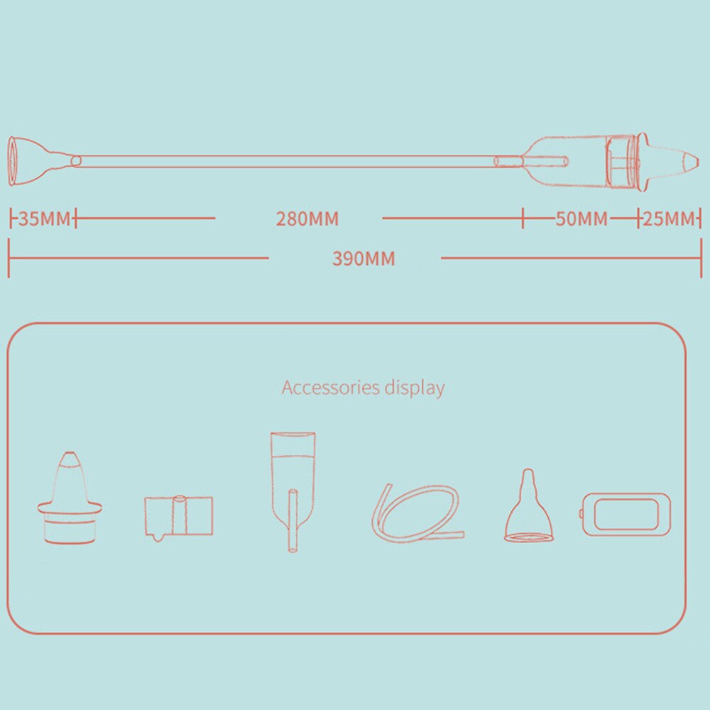 Newborn Baby Safety Care Nasal Aspirator Snot Nose Cleaner Vacuum Suction Nasal Absorption