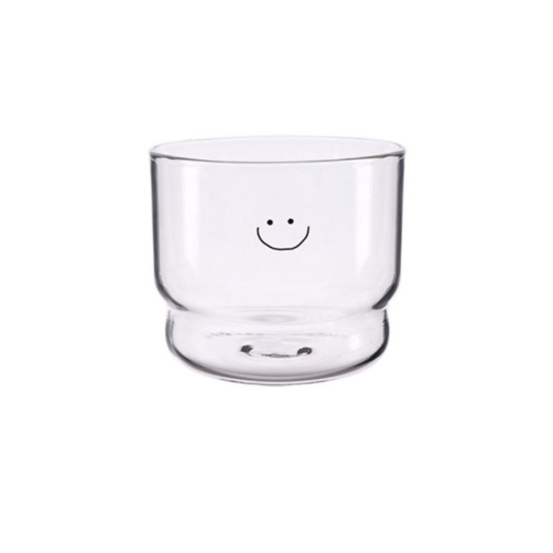 Hand-made Heat-resistant Milk Glass 300ml: B