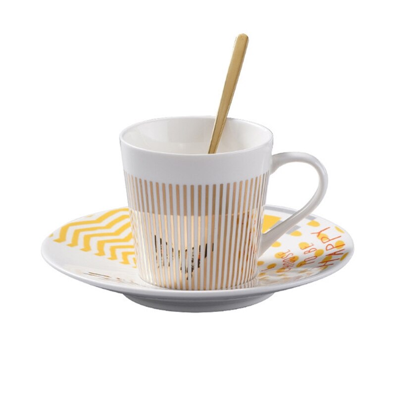Spiegel Koffie Mok Spiegelende Reflectie Vlinder Thee Kopjes En Schoteltjes Lepel Creatieve Coffeeware Cups Mokken Koffie Cups: 1