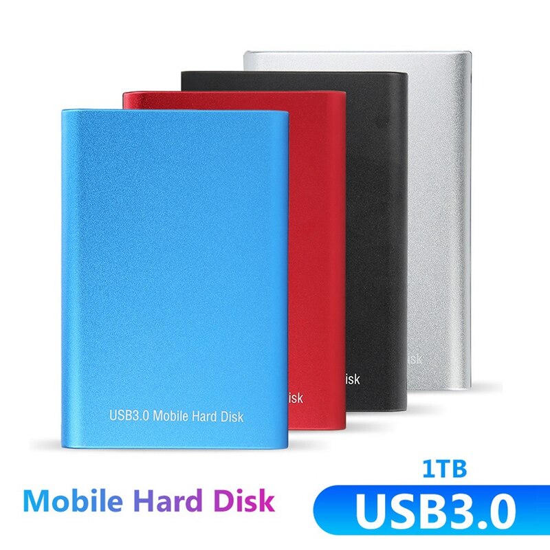 1TB zewnętrzne dyski twarde USB 3.0 2.5 przenośny ultra cienki metalowy przenośny dysk twardy ze stopu aluminium