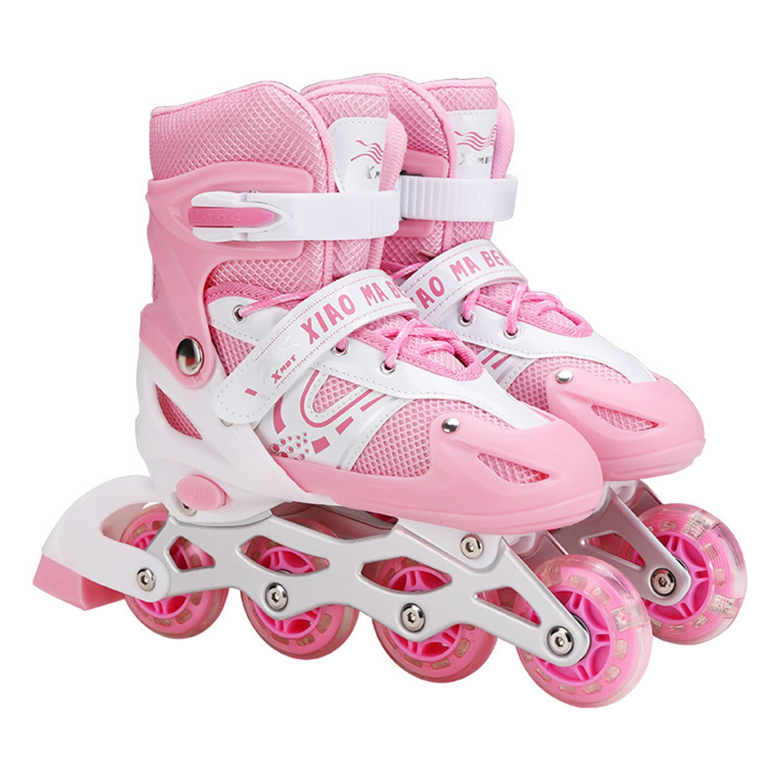Meisjes Verstelbare Inline Skates Met Licht Up Wielen Beginner Schaatsen Fun Knipperende Rolschaatsen Voor Kinderen Jongens En Meisjes
